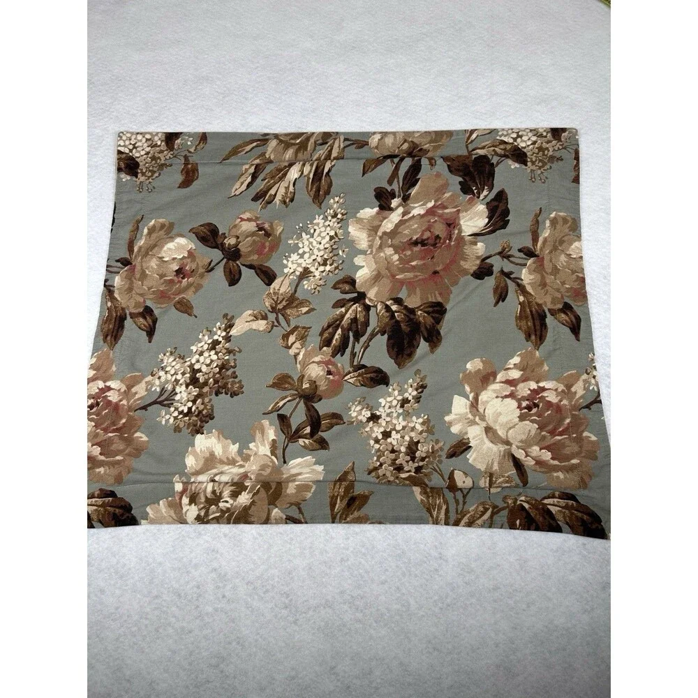 Martha Stewart Set of 2 standard cotton pillow shams floral 22.5 X 27.5 in